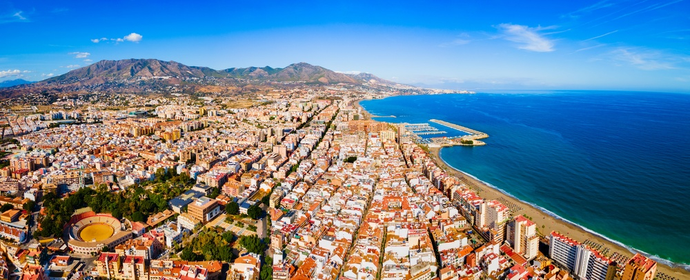 Wybrzeże Costa del Sol w południowej Hiszpanii